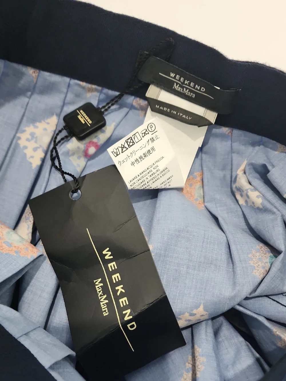 Weekend Max Mara Patterned cotton Midi Skirt